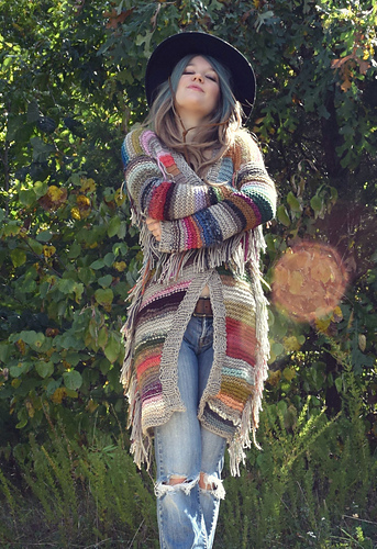 Ravelry: Scrappy Knit Duster pattern by Regina Weiss