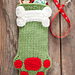 Dog Paws Christmas Stocking pattern 