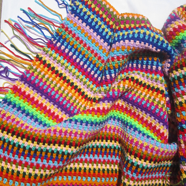 Ravelry Moss Stitch Blanket pattern by Morine's Shop