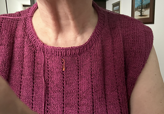 neck ribbing without cobweb yarn