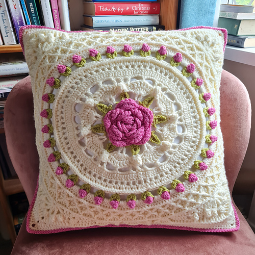Chantilly Rose cushion
