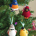 Four Calling Birds Ornaments pattern 