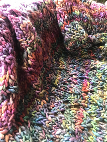 Ravelry: Rainbow Rasta Throw pattern by Susan Melka