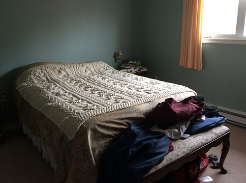 Butterfly Cabled Blanket photo 2
