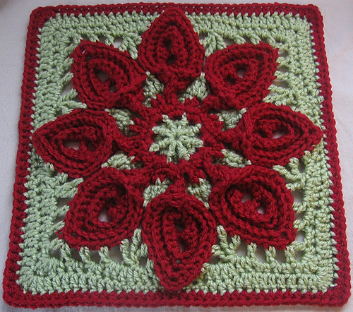 Purifying Puritans 12" Afghan Block/Tutorial photo 11
