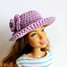Barbie cloche hat with flower photo 4