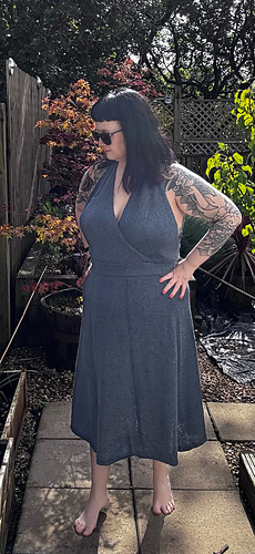 Claire created a unique convertible system with lace panels and straps.