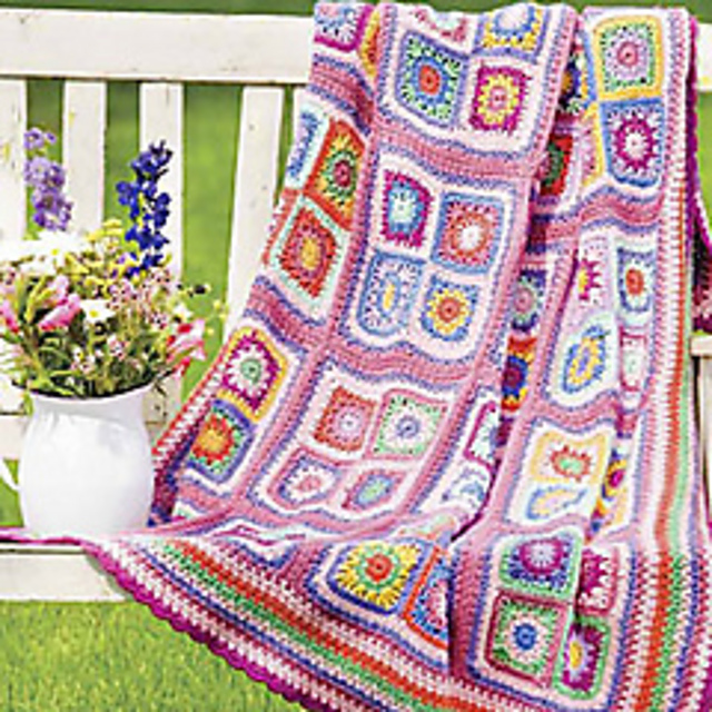 Pink & Pretty Granny Afghan
