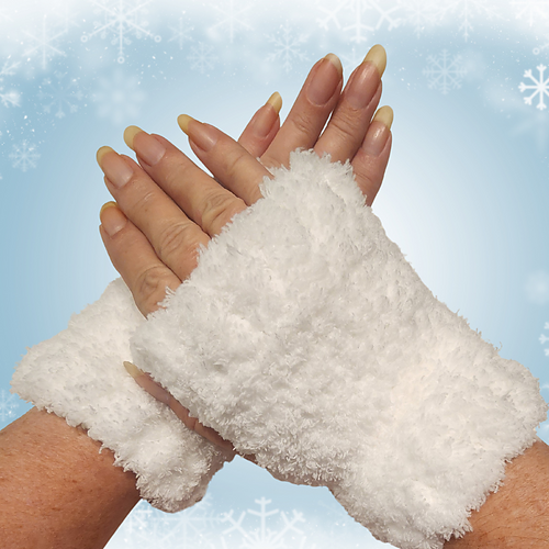 Snow Bunny Wrist Warmers