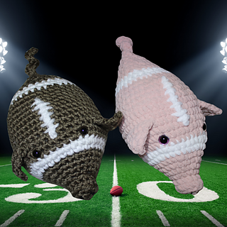 Pigskin Football Amigurumi pattern