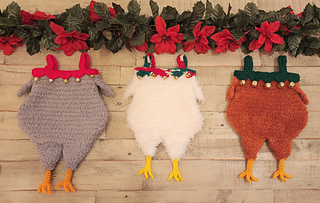 Chicken Christmas Stocking pattern