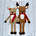 Rudy & Ruby the Reindeer pattern 