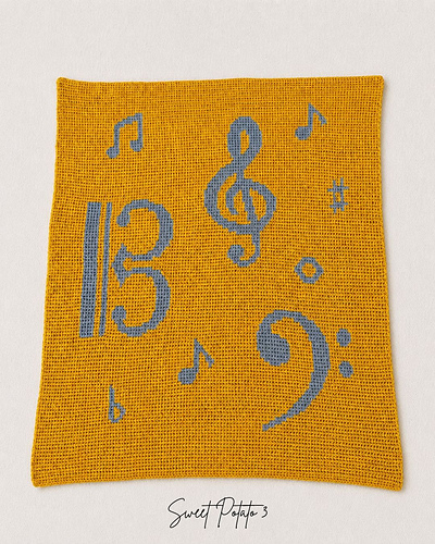 Musical Clefs Blanket