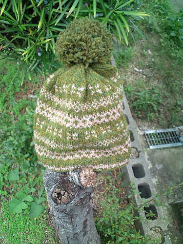 p.16 Striped Pompom Hat 編込みポンポン帽子 다른 모습 6