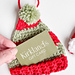 Elf & Santa Hat Gift Card Holders pattern