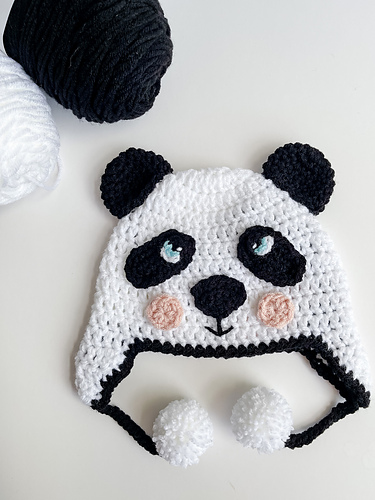 Panda Earflap Hat