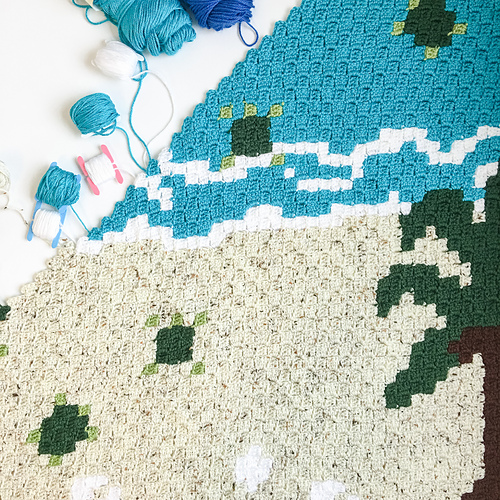 Ravelry: Sea Turtle C2C Throw pattern by Tonya Bush