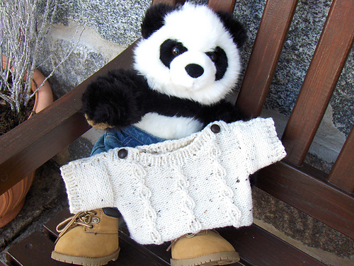 Aran-ish sweater photo 1