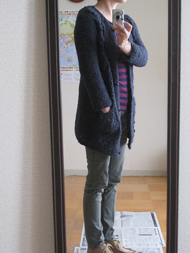 Baby alpaca long cardigan 다른 모습 1