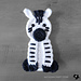Zebra applique pattern 