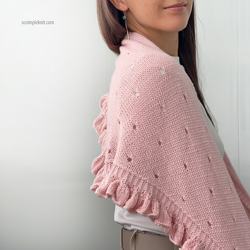 Ravelry: Polka Dot Triangle Scarf pattern by Natalya Savchenkova