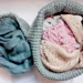 Knitted Yarn Basket pattern 