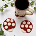 Mushroom Coasters pattern 