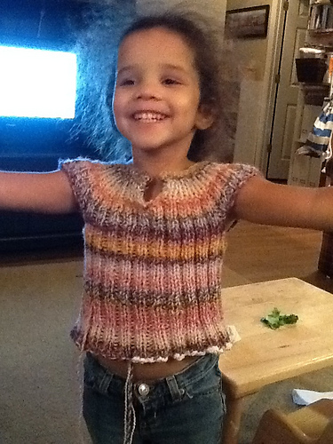 Roundabout DK ribbed baby vest photo 2
