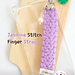 Jasmine Stitch Finger Strap pattern 