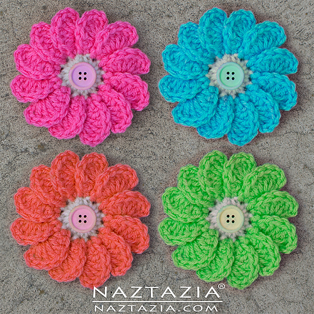 Ravelry Flowing Flower pattern by Naztazia