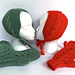 Retro  Cabled Cap and Mittens pattern 
