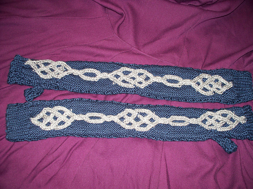 Fire & Ice Fingerless Mitts photo 4