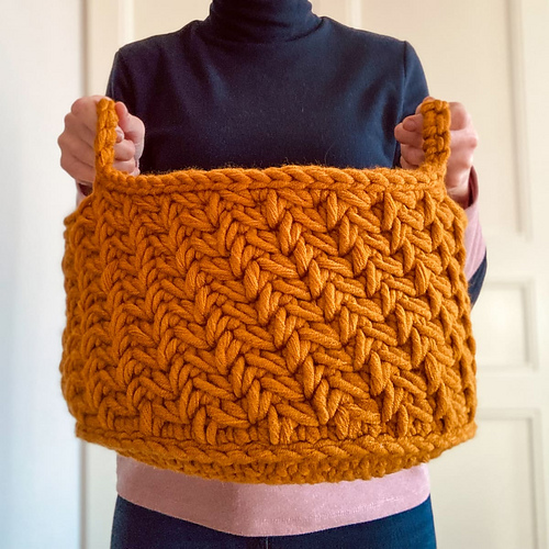 Chunky Chevron Basket photo 6