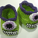 Cyclops Monster Baby Booties photo 3