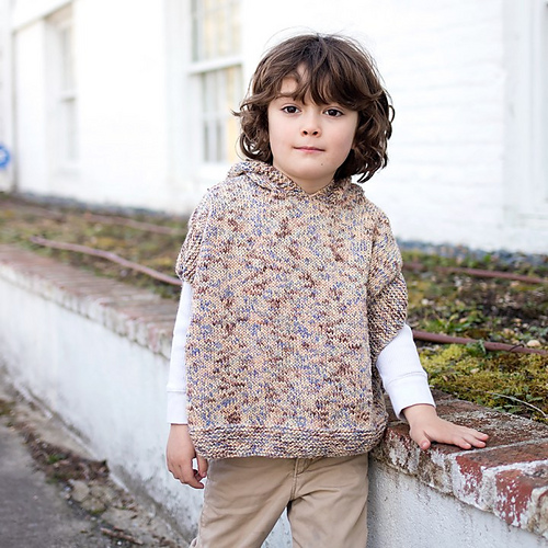 Enkel Barnehette Poncho - Gina Michele