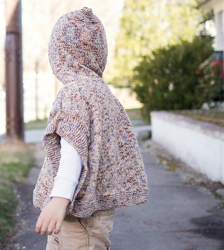 Enkel Barnehette Poncho - Gina Michele