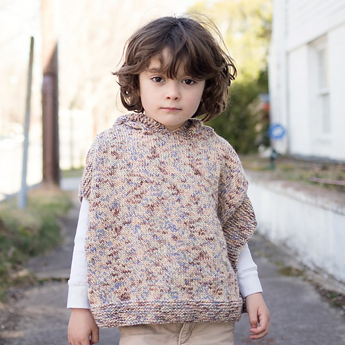 Enkel Barnehette Poncho - Gina Michele