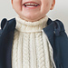 Vaahtokarkki neck, baby sizes pattern 