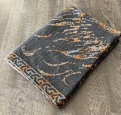 Eye of Sauron Double Knit Blanket folded