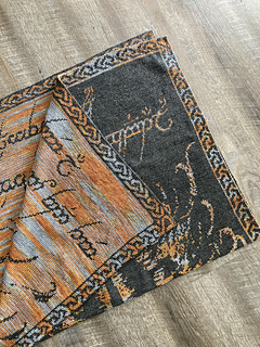 Eye of Sauron Double Knit Blanket showing both sides