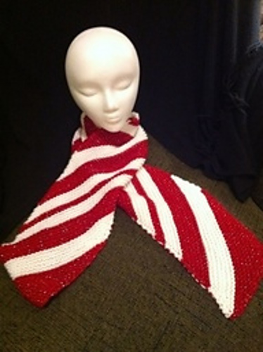 Candy Cane Stripe Skjerf - bynicoandy