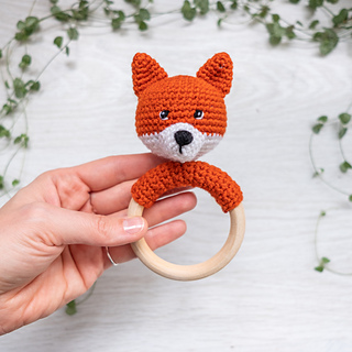 Ravelry: Amigurumi FOX rattle pattern by Alena Kovalenko