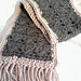 Sciarpa unisex con frange photo 3