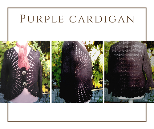 Purple Cardigan photo 3