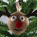 Reindeer Christmas Bauble pattern 