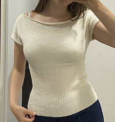 Size 4 by @siiristitches in Lumoava Silkki II, Luonnonvalkoinen