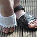 Linen Sandal Liners pattern 