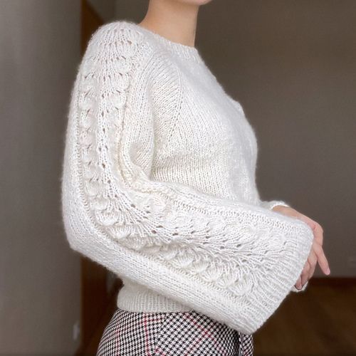 Ravelry 2213 Bronze Summer Sweater pattern by DROPS design