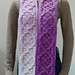 Double-Twist Saxon Cable Scarf pattern