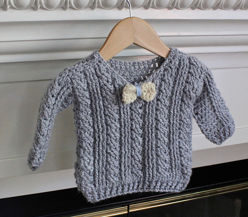 Relaxed Cable Sweater for Baby photo 1